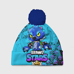 Шапка с помпоном Brawl Stars LEON, цвет: 3D-тёмно-синий