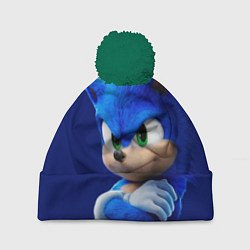 Шапка с помпоном SONIC, цвет: 3D-зеленый