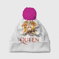 Шапка с помпоном Queen, цвет: 3D-малиновый