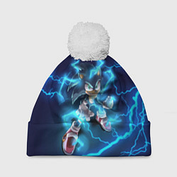Шапка с помпоном СОНИК, цвет: 3D-белый
