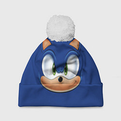 Шапка с помпоном SONIC, цвет: 3D-белый