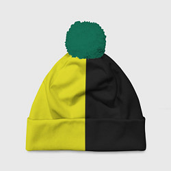 Шапка с помпоном BLACK YELLOW, цвет: 3D-зеленый
