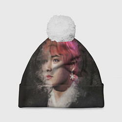 Шапка с помпоном BTS, цвет: 3D-белый