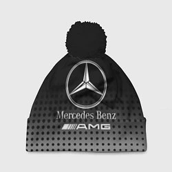 Шапка с помпоном Mercedes-Benz, цвет: 3D-черный