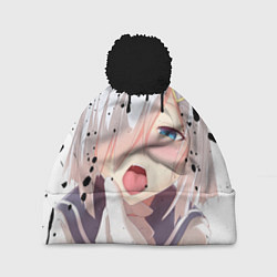 Шапка с помпоном AHEGAO, цвет: 3D-черный