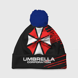 Шапка с помпоном Umbrella Corporation, цвет: 3D-тёмно-синий