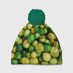 Шапка с помпоном Цытрусы, цвет: 3D-зеленый