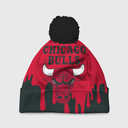Шапка с помпоном Chicago Bulls, цвет: 3D-черный