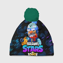 Шапка с помпоном BRAWL STARS GALE, цвет: 3D-зеленый
