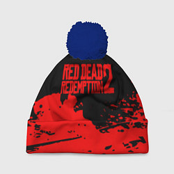 Шапка с помпоном RED DEAD REDEMPTION 2, цвет: 3D-тёмно-синий