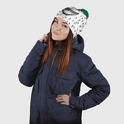 Шапка с помпоном GHOSTEMANE, цвет: 3D-зеленый — фото 2