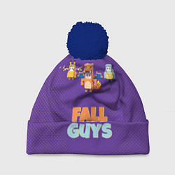 Шапка с помпоном Fall Guys, цвет: 3D-тёмно-синий