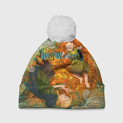 Шапка с помпоном Легенда о волках, цвет: 3D-белый
