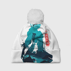 Шапка с помпоном NIER AUTOMATA 2B, цвет: 3D-белый