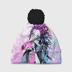 Шапка с помпоном Незуко Камадо, цвет: 3D-черный