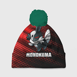 Шапка с помпоном MONOKUMA ROBOT, цвет: 3D-зеленый