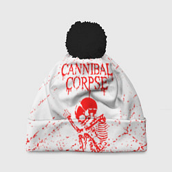 Шапка с помпоном Cannibal corpse, цвет: 3D-черный