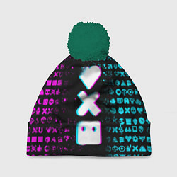 Шапка с помпоном ЛЮБОВЬ СМЕРТЬ И РОБОТЫ, цвет: 3D-зеленый