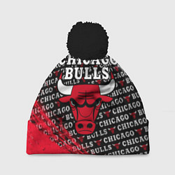 Шапка с помпоном CHICAGO BULLS 6, цвет: 3D-черный