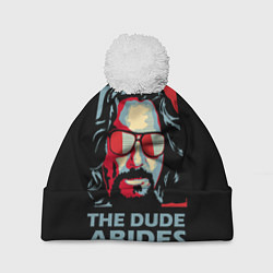 Шапка с помпоном The Dude Abides Лебовски, цвет: 3D-белый