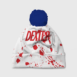 Шапка c помпоном Dexter logo Декстер брызги крови