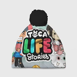 Шапка с помпоном Toca Life: Stories, цвет: 3D-черный