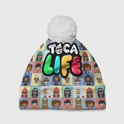 Шапка с помпоном Toca Life, цвет: 3D-белый