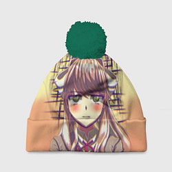 Шапка с помпоном Game Doki Doki Literature Club, цвет: 3D-зеленый