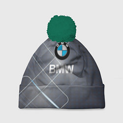 Шапка c помпоном BMW Logo