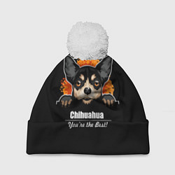 Шапка c помпоном Чихуахуа Chihuahua