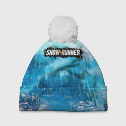 Шапка c помпоном SnowRunner СноуРаннер логотип