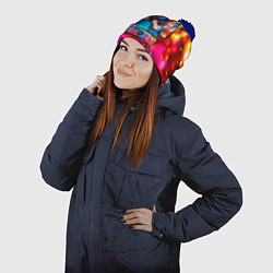 Шапка с помпоном Сваты, Свати сериал, цвет: 3D-тёмно-синий — фото 2