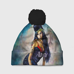 Шапка с помпоном Amy Jade Winehouse, цвет: 3D-черный