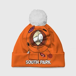 Шапка с помпоном South Park - Южный парк Кенни, цвет: 3D-белый