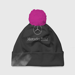 Шапка с помпоном Mercedes-Benz Мерс, цвет: 3D-малиновый