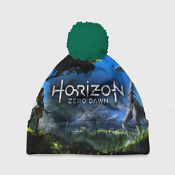 Шапка с помпоном Horizon Zero Dawn Топ, цвет: 3D-зеленый