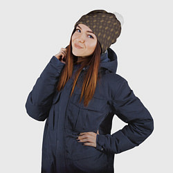 Шапка с помпоном Узор Monogramm Dope Ski Mask Camo Dope Street Mark, цвет: 3D-белый — фото 2