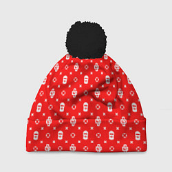 Шапка c помпоном Red Dope Ski Mask Camo Dope Street Market