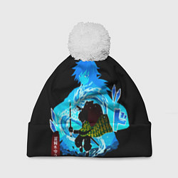 Шапка с помпоном Томиока Гию Клинок рассекающий демонов, цвет: 3D-белый