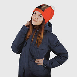 Шапка с помпоном Звёзды 80-х Sandra, цвет: 3D-белый — фото 2