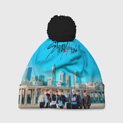 Шапка с помпоном Stray Kids Double Knot, цвет: 3D-черный