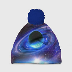 Шапка с помпоном Центр галактики, цвет: 3D-тёмно-синий