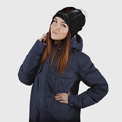 Шапка с помпоном Тоннель метро, цвет: 3D-белый — фото 2