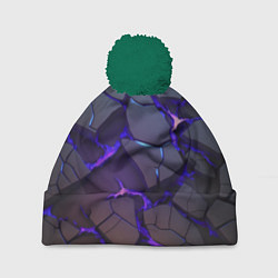 Шапка с помпоном Светящаяся неоновая лава, цвет: 3D-зеленый