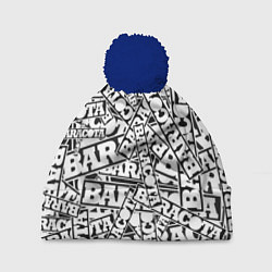Шапка с помпоном Baracota Stickers, цвет: 3D-тёмно-синий