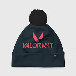 Шапка с помпоном Valorant игрок, цвет: 3D-черный