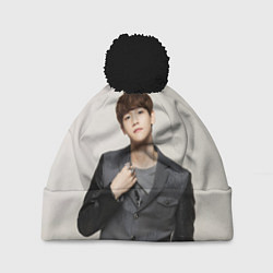 Шапка с помпоном Xi Lu Han, цвет: 3D-черный