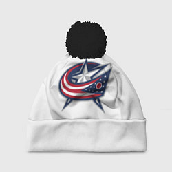 Шапка с помпоном Columbus blue jackets - Sergey Bobrovsky, цвет: 3D-черный