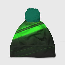 Шапка с помпоном Green line, цвет: 3D-зеленый