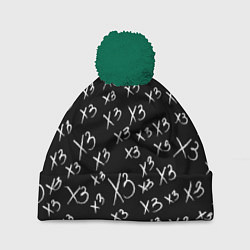 Шапка с помпоном Хрен знает, цвет: 3D-зеленый